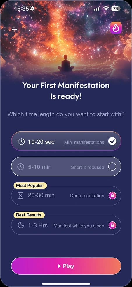 SoulPower app screenshot
